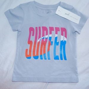 NWT PEEK Baby 3-6mo SURFER T-shirt Little Peanut